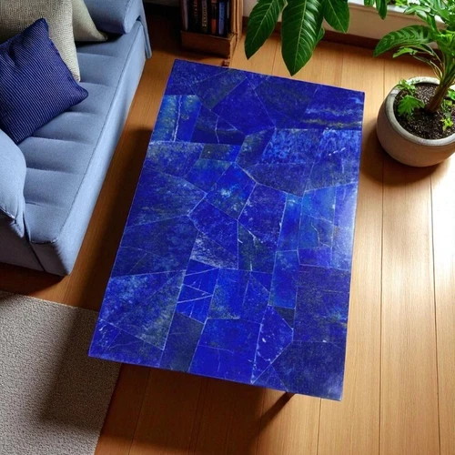 24"x18" Rectangle Lapis Lazuli Dining Table Kitche